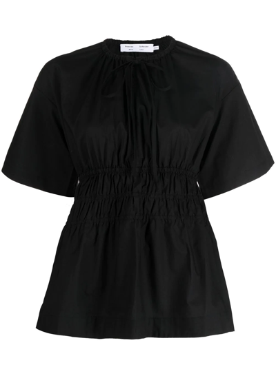 Proenza Schouler White Label Cut-out Detailed Blouse In Black