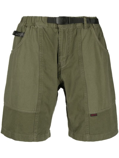 Gramicci Belted-waist Bermuda Shorts In Green