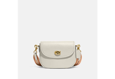 Coach Willow Saddle Bag In White