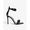 GIANVITO ROSSI GIANVITO ROSSI WOMENS BLACK BIJOUX PADDED-STRAP LEATHER HEELED SANDALS,56721981