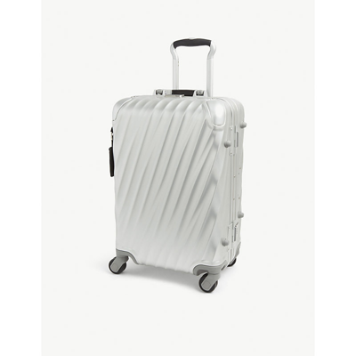 Tumi International Expandable Carry-on 19 Degree Aluminium Suitcase In Silver