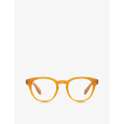 Oliver Peoples Ov5413u Semi Matte Amber Tortoise Glasses In Brown