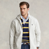 Polo Ralph Lauren Double-knit Full-zip Hoodie In Light Sport Heather