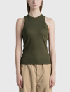 Dion Lee Green Organic Cotton Tank Top In Green