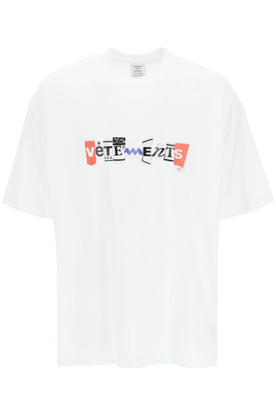 Vetements White Mixed T-shirt
