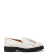 Stuart Weitzman Woman Loafers Ivory Size 11.5 Calfskin In White