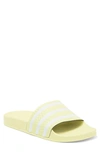 Adidas Originals Adidas Men's Originals Adilette Print Slide Sandals In Pulse Yellow-ftwr White