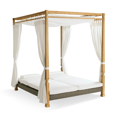 Frontgate Eliza Daybed Tailored Furniture Cover In Sand