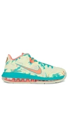 Nike Lebron 9 Low "lebronald Palmer" Sneakers In White Lime & Bright Mango