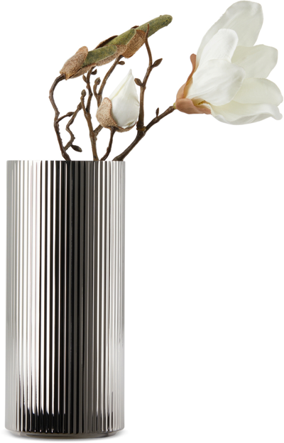 Georg Jensen Stainless Steel Medium Bernadotte Vase In N/a