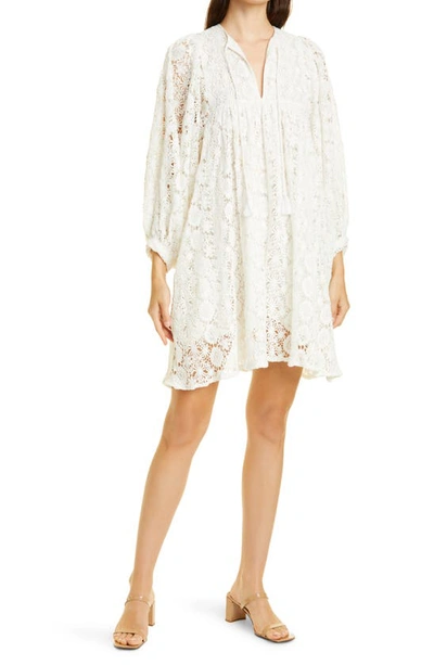 Mille Daisy Long Sleeve Dress In Lace
