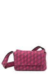 Aimee Kestenberg Preston Mini Crossbody In Magenta Diamond