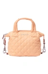 Mz Wallace Micro Sutton Tote In Peach