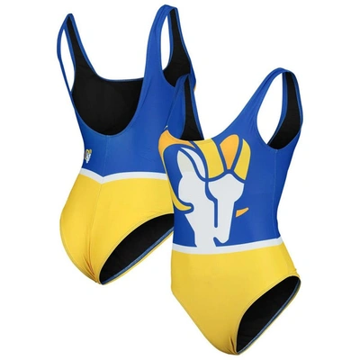 FOCO FOCO ROYAL LOS ANGELES RAMS TEAM ONE-PIECE SWIMSUIT