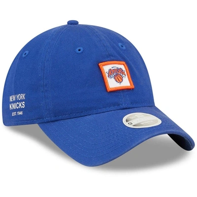 NEW ERA NEW ERA BLUE NEW YORK KNICKS MINI PATCH 9TWENTY ADJUSTABLE HAT