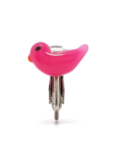 Dsquared2 Bird-bead Earring In Pink