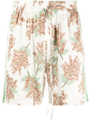MOUTY FLORAL-PRINT TRACK SHORTS