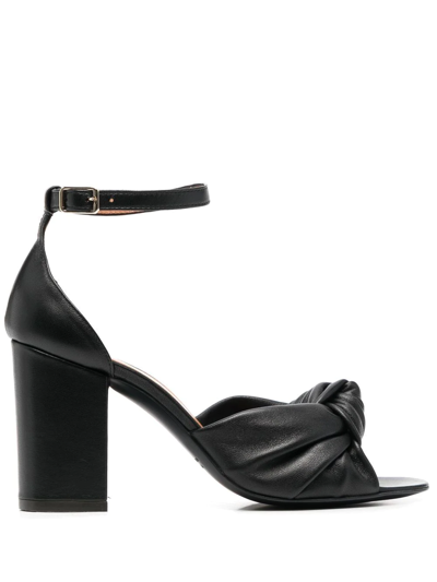 Via Roma 15 High-heel Sandals In 黑色
