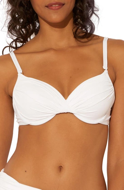 Bleu By Rod Beattie Kore Underwire Bikini Top In White