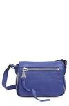 Aimee Kestenberg Sorrento Leather Crossbody Bag In Blue Iris