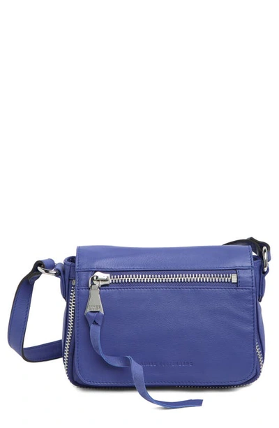 Aimee Kestenberg Sorrento Leather Crossbody Bag In Blue Iris