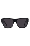 Givenchy Men's Square Shiny Havana Sunglasses, 58mm In Havana/gray