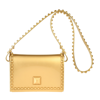 Carmen Sol Graziella Flap Crossbody In Gold