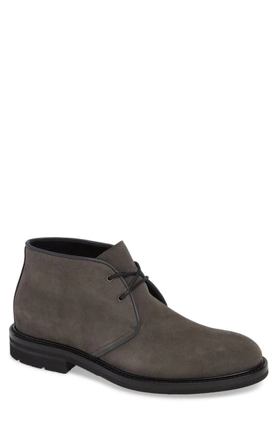 Aquatalia Rinaldo Chukka Water Resistant Boot In Dark Charcoal