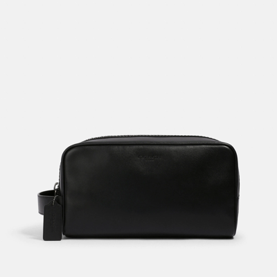 Coach Outlet Large Travel Kit In Black