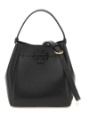 TORY BURCH GRAINED LEATHER MCGRAW BUCKET BAG