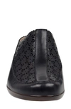 Easy Spirit Women's Dusk Block Heel Slip-on Casual Mules In Black Leather