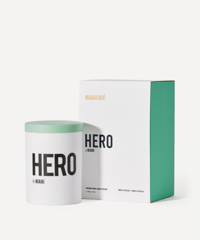 Nomad Noe Hero In Niani Amber & Patchouli Scented Candle 220g In Multicoloured