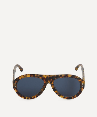 Isabel Marant Chunky Aviator Sunglasses In Black