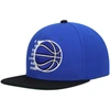 Mitchell & Ness Men's  Blue, Black Orlando Magic Hardwood Classics Team Two-tone 2.0 Snapback Hat In Blue