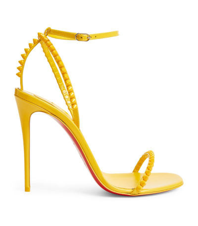 Christian Louboutin So Me Red Sole Tonal Spike Leather Sandals