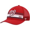 47 '47 RED WASHINGTON NATIONALS CUMBERLAND TRUCKER SNAPBACK HAT