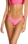 Jade Swim Most Wanted Bikini Bottoms In Pink Sheen