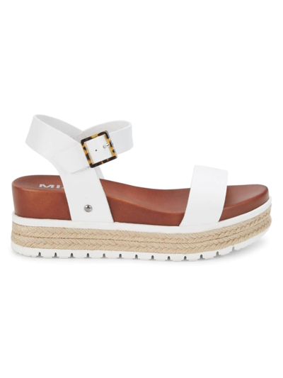 Mia Women's Kiera Platform Espadrille Sandals In White