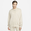 Nike Sportswear Women's Jersey Oversized Full-zip Hoodie In Sanddrift,white