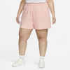Nike Women's  Sportswear Jersey Shorts (plus Size) In Pink