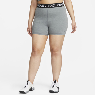 Nike Women's  Pro 365 5" Shorts (plus Size) In Grey