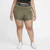 Nike Pro 365 Women's 5" Shorts In Medium Olive,black,black