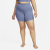 Nike Women's  Yoga Luxe Shorts (plus Size) In Blue