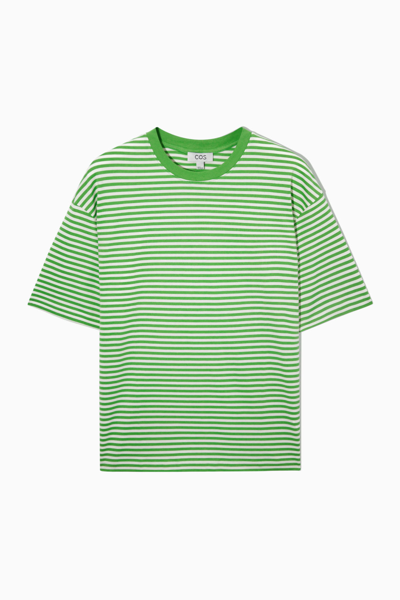 Cos Oversized T-shirt In Green