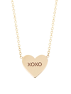 ZOË CHICCO WOMEN'S FEEL THE LOVE 14K YELLOW GOLD CANDY-HEART PENDANT NECKLACE