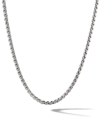 David Yurman Men's Wheat Chain Necklace In Silver, 4mm, 24"l