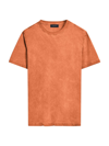 Bugatchi Cotton Short-sleeve T-shirt In Paprika