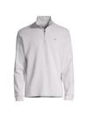 Vineyard Vines Saltwater Quarter-zip Sweater In Granite
