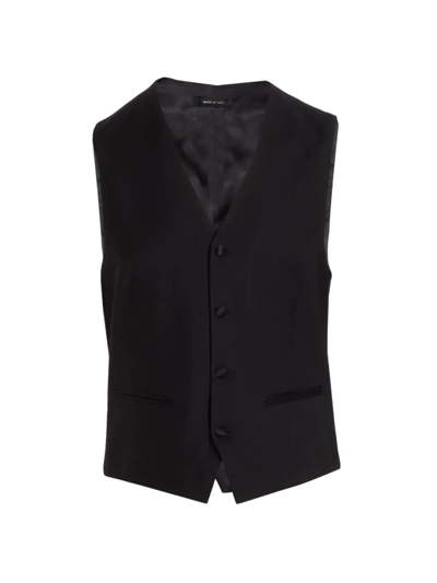 Saks Fifth Avenue Collection Classic Tuxedo Vest In Black