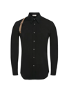Alexander Mcqueen Tape Harness Shirt In Black